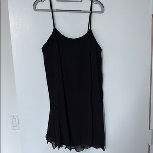 Milly Pleated Black Mini Dress